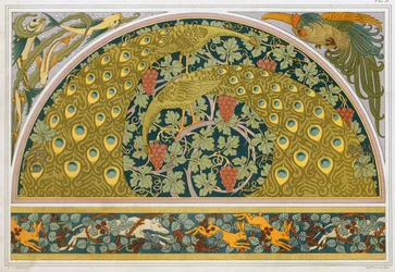 Design för bårder och hörn, pub. 1897.