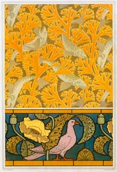 Design för tapeter och målat glas, pub. 1897.