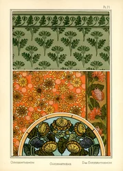 Krysantemum (färg litho)