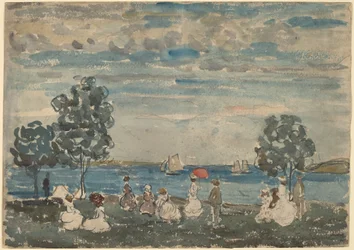 Figurer på en strand