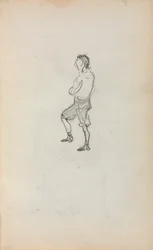Italiensk skissbok: Stående pojke (sidan 245)