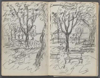Skissbok, The Dells, nr 127, sidan 008  9: Landskap