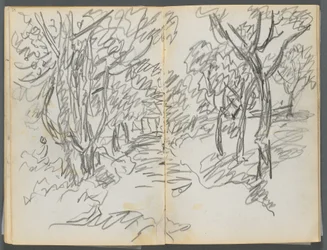 Skissbok, The Dells, nr 127, sidan 064  65: Landskap