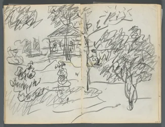 Skissbok, The Dells, nr 127, sidan 066  67: Landskap