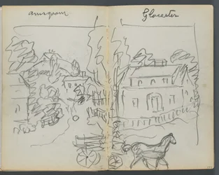 Skissbok, The Dells, nr 127, sidorna 176 och 177: "Annisquam - Glocester"