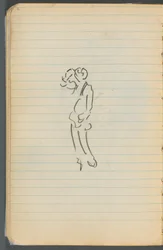 Skissbok, sidan 071: Figur