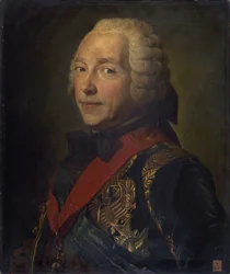 Porträtt av Charles Louis Auguste Fouquet, hertig av Belle-Isle 1684-1761.