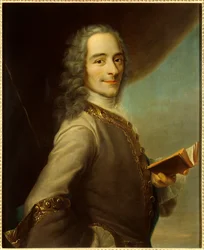 Porträtt av Francois Marie Arouet dit Voltaire