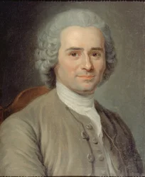 Porträtt av Jean-Jacques Rousseau 1712-1778.