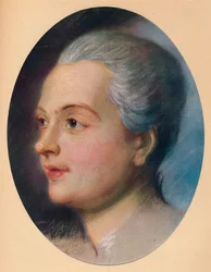 Porträtt av en dam, c1751