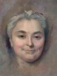 Förberedelse till porträttet av Marie Catherine Dufloquet Reals, 1756