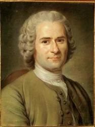 Jean-Jaques Rousseau, filosof och författare (olja på duk)