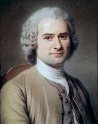 Porträtt av Jean Jacques Rousseau