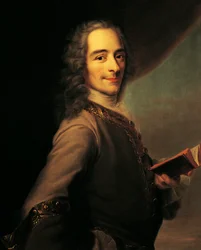 Porträtt av Voltaire