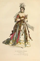 Kostym för rollen som La princesse d