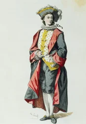 Lelio 1726, av Maurice Sand (1823-1889)