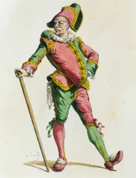 Polichinelle 1820, av Maurice Sand (1823-1889)