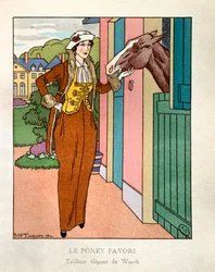 Favoritponnyn. Parisiskt mode: Snygg skräddare av Charles Frederic Worth (1825-1895)