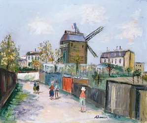 Le Moulin de la Galette, ca 1930 (olja på duk)