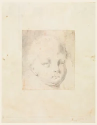 Teckning, studie: Huvud av en pojke, 1810-34