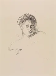 Porträtt av Minna Beckmann-Tube