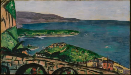 Vy över Cap Martin, blå