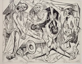 マレパトルス、Max Beckmann (1884-1950) 作、リトグラフ。 ドイツ、20 世紀、スウェーデン