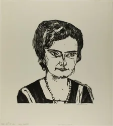 Porträtt av Frau H.M. (Naila), tallrik två från Contemporary Art