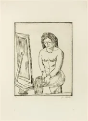 Toilette (före spegeln)