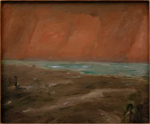 Dyster kväll vid havet
