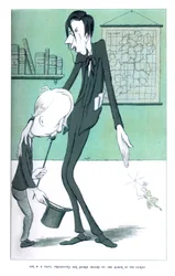 Herr W. B. Yeats presenterar herr George Moore för féernas drottning, 1904
