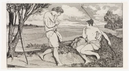 Apollo och Daphne I (Räddningar av ovidianska offer, opus II, blad 10)
