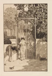 At the Gate från serien A Love, Opus X, 1887.