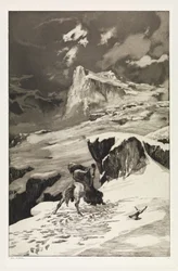 Kämpande kentaurer (Intermezzi, opus IV, blad 5)