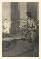 Filosofen (Om döden, andra delen, opus XI, blad 4)