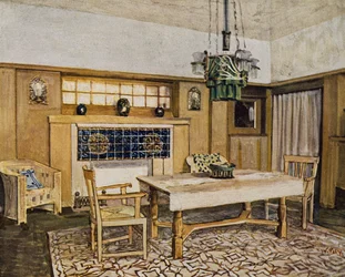 Matsal i Karlsruhe, 1900-talet (ritning)