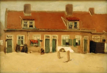 Gamla hus i Scheveningen