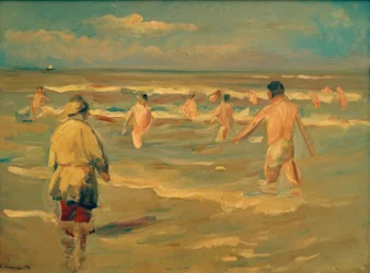 Badande pojke