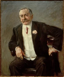 Porträtt av industrimannen Friedrich Carl Duisberg, sittande