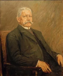 Porträtt av rikspresidenten Paul von Hindenburg