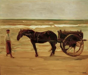Badvaktens vagn på stranden