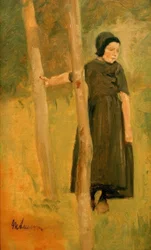 Max Liebermann, barn under träd