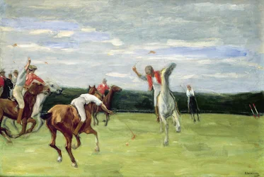 Polospelare i Jenischpark, Hamburg, 1903