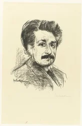 Porträtt av Albert Einstein. 1925