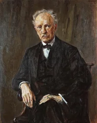 Porträtt av kompositören Richard Georg Strauss 1864-1949, 1918.
