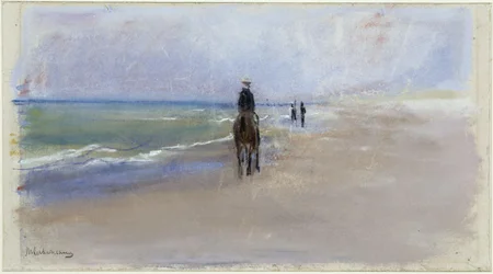 Ryttare på stranden