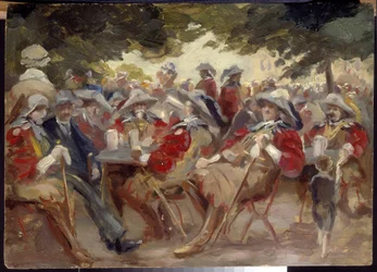 Glädje (Merrymaking). Målning av Max Liebermann (1847-1935), olja på trä. Tysk konst, sent 1800-1900-tal, impressionism. State A. Pushkin Museum of Fine Arts, Moskva.