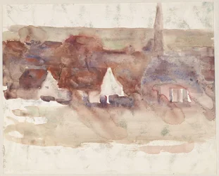 Skiss av en stadsbild