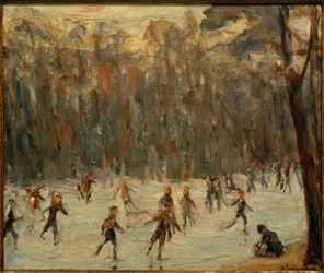 Skridskoåkare i Tiergarten