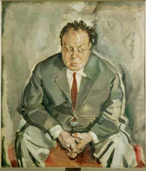 Skådespelaren Emil Jannings (målning på duk)